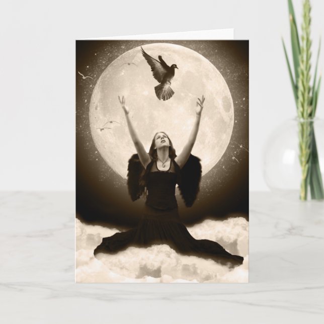 Raven Greeting Card (Front)