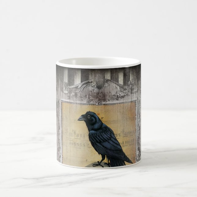 Raven Halloween Coffee Mug (Center)