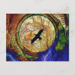 Raven Hawk Postcard