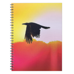 Raven Holds the Seed of the World Spiral Notebook