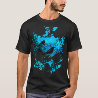 Raven Hugin Munin Skull Norse Mythology Men T-Shirt