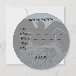 Raven Invitations Personalised Native Art Card