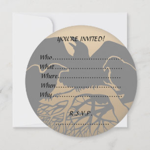 Raven Invitations Personalised Native Art Card