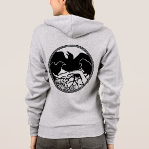 Raven Jacket Women's Raven / Crow Art Jacket Hoodie