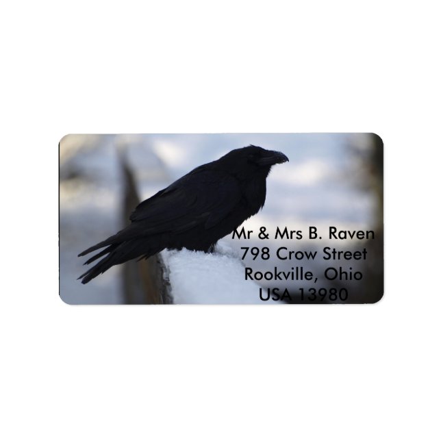 Raven Labels (Front)