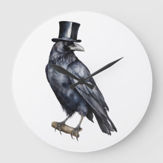 Raven Large Clock