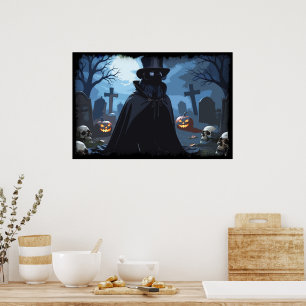 Raven Lord - Halloween Goth Design Poster