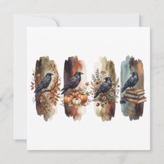 Raven Lore, Celestial Witchy decor Invitation