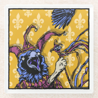 Raven Mad - Pop Goth Nightmare Surreal Glass Coaster