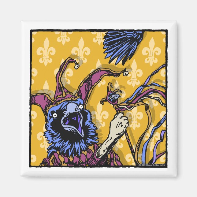 Raven Mad - Pop Goth Nightmare Surreal Magnet (Front)
