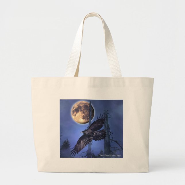 RAVEN MAGICK  Gifts Large Tote Bag (Front)