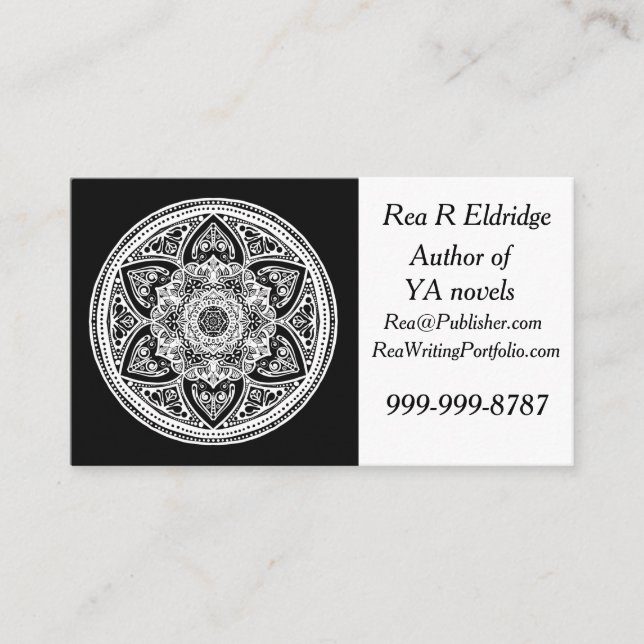 Raven Mandala Business Card (Front)