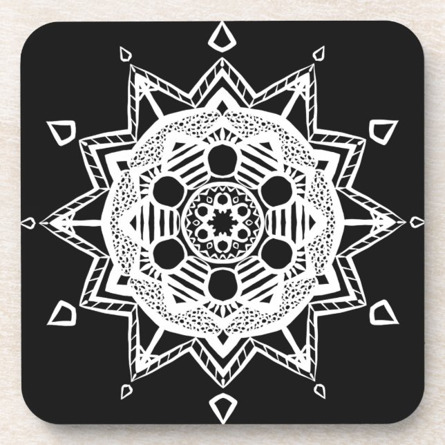 Raven Mandala Coaster (Front)