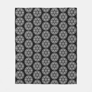 Raven Mandala Fleece Blanket