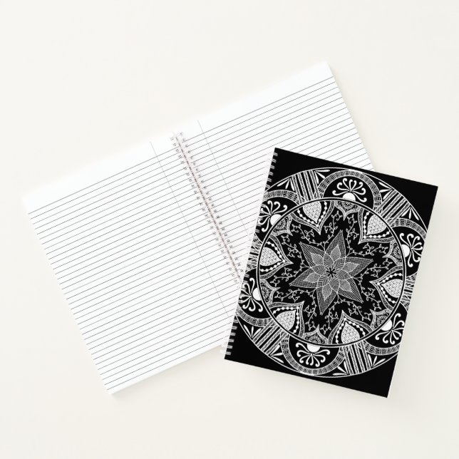 Raven Mandala Notebook (Inside)