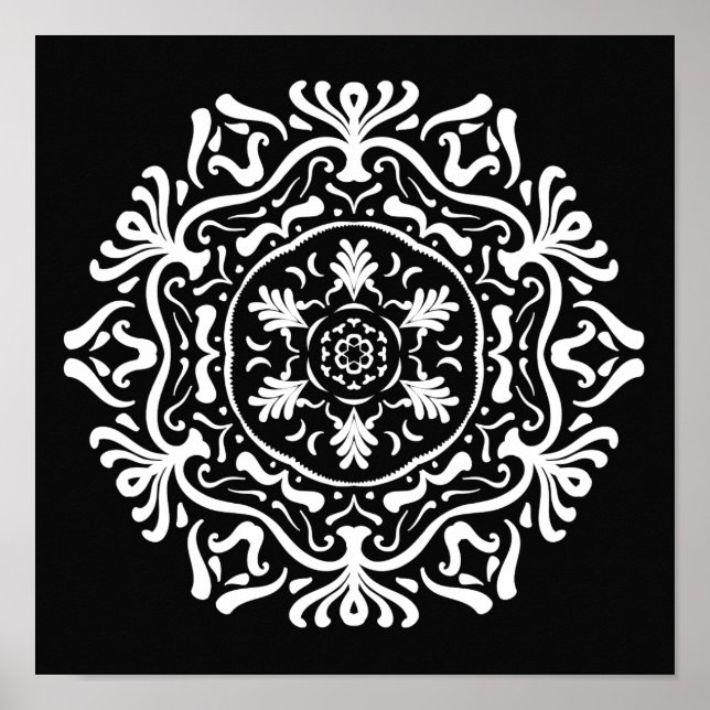 Raven Mandala Poster (Front)