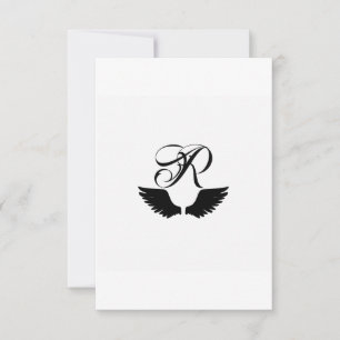 Raven Monogram - Create Your Own Thank You Card