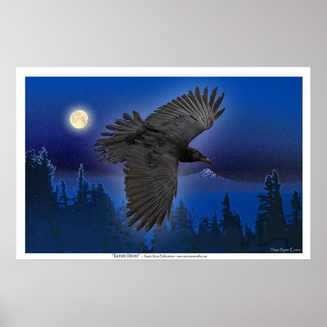 &quot;RAVEN MOON&quot; Art Prints (Front)
