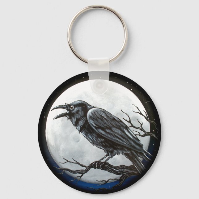 Raven Moon Key Ring (Front)