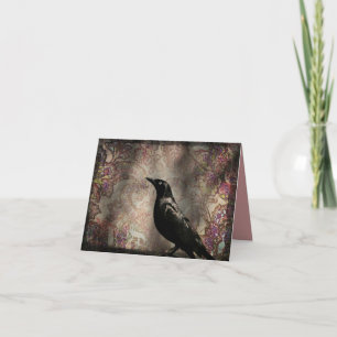 Raven Note Card