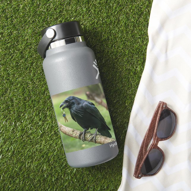 Raven on a Branch with Key (HydroFlask Insitu)