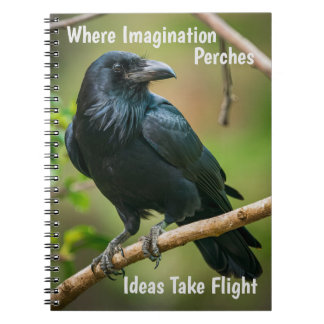Raven on a Tree Branch Notebook