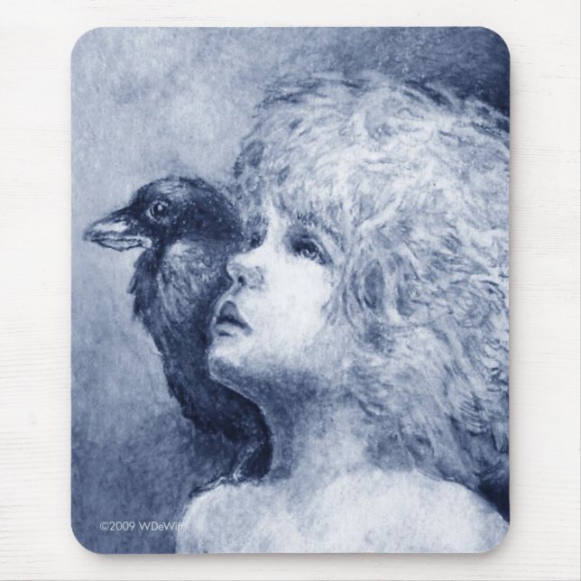 Raven On My Shoulder II Mousepad (Front)