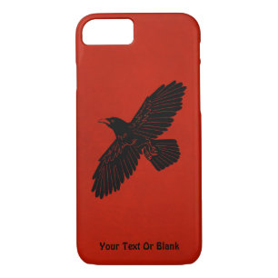 Raven On Red Case-Mate iPhone Case