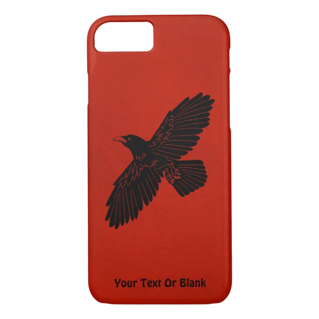 Raven On Red Case-Mate iPhone Case (Back)