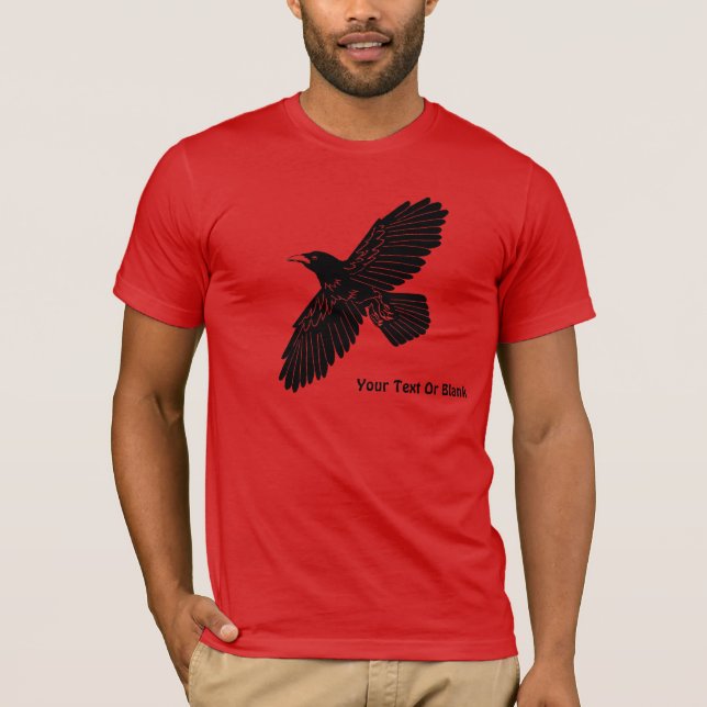 Raven On Red T-Shirt (Front)