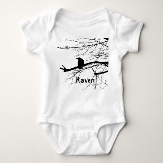 Raven on the Tree Baby Bodysuit