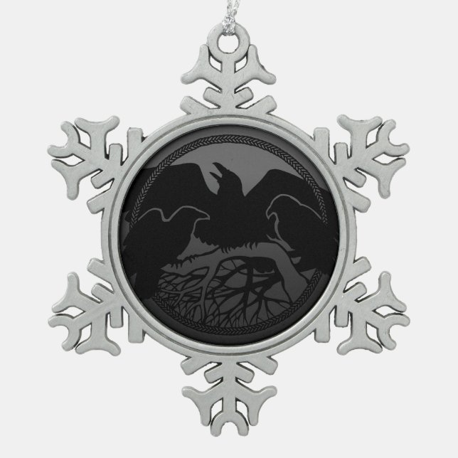 Raven Ornament Raven / Crow Decoration Gift (Front)