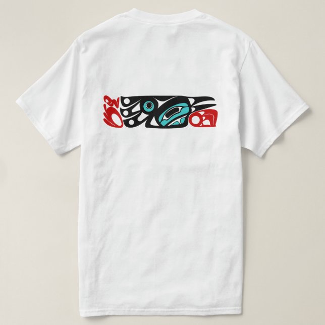 Raven - Pacific Northwest Coast Native Style T-Shirt (Design Back)