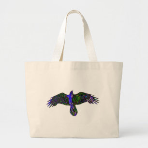 Raven Paint Large Tote Bag