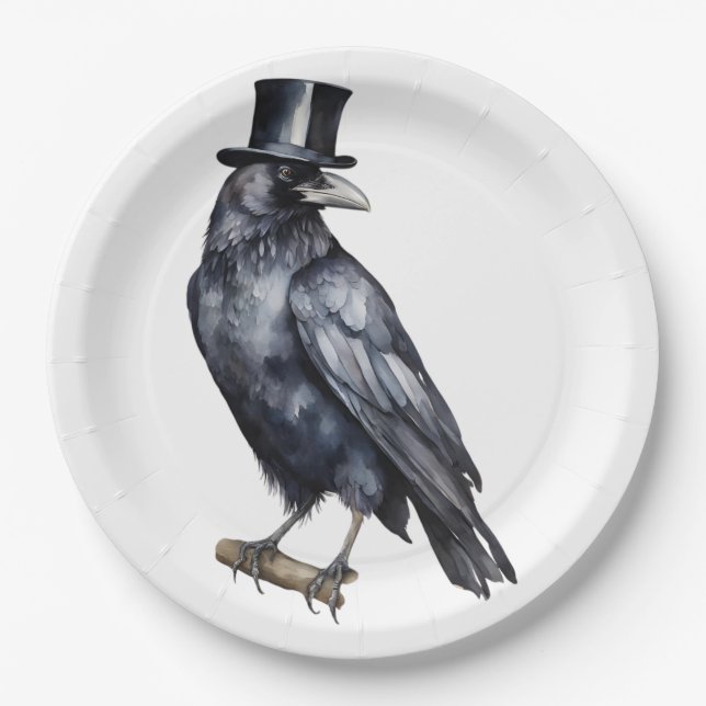 Raven Paper Plate (Front)