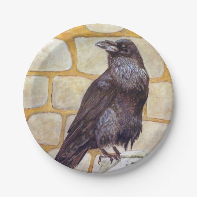 Raven Paper Plate (Front)