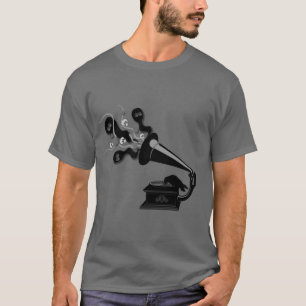 Raven Playing the Victrola T-shirt
