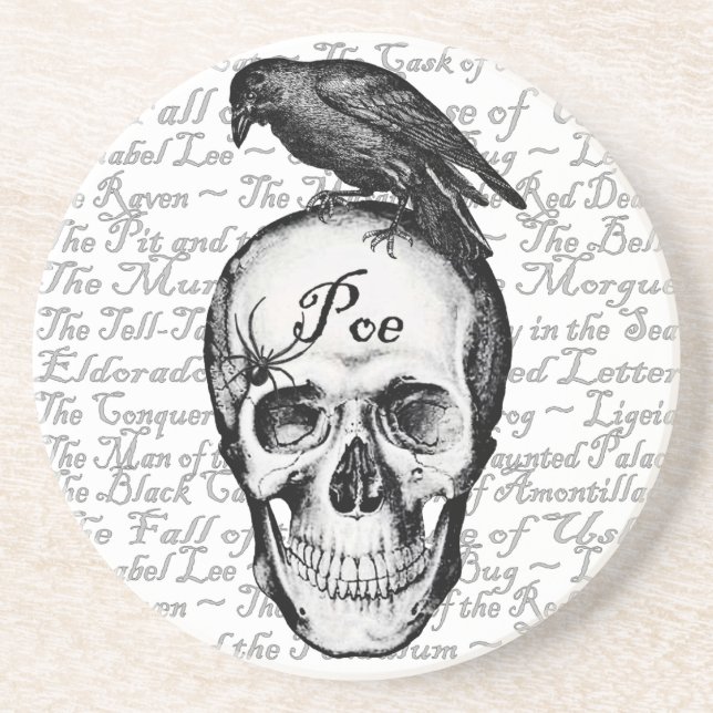 Raven Poe Coaster (Front)