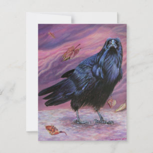 Raven Postcard