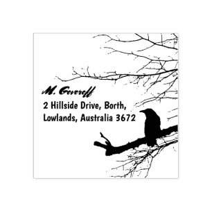 Raven Return Address Stamp