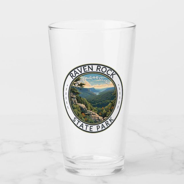 Raven Rock State Park North Carolina Travel Badge Glass (Front)
