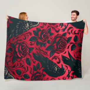 Raven Rose 60x80 Fleece Blanket