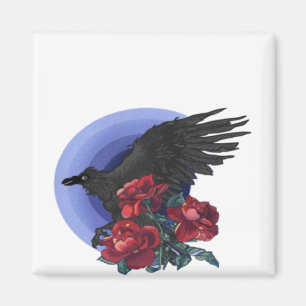 Raven & Roses Magnet