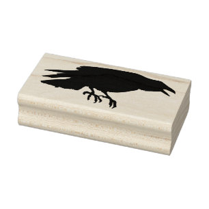 Raven Rubber Stamp