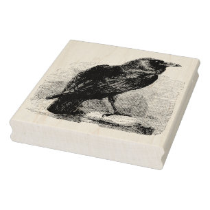 Raven Rubber Stamp