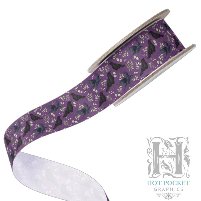Raven Satin Ribbon in Purple (Creator Uploaded)