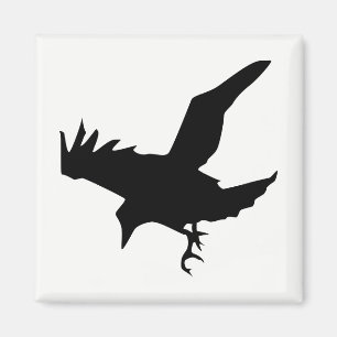 Raven Silhouette Magnet