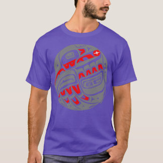Raven Steals The Sun Tlingit style in gray T-Shirt