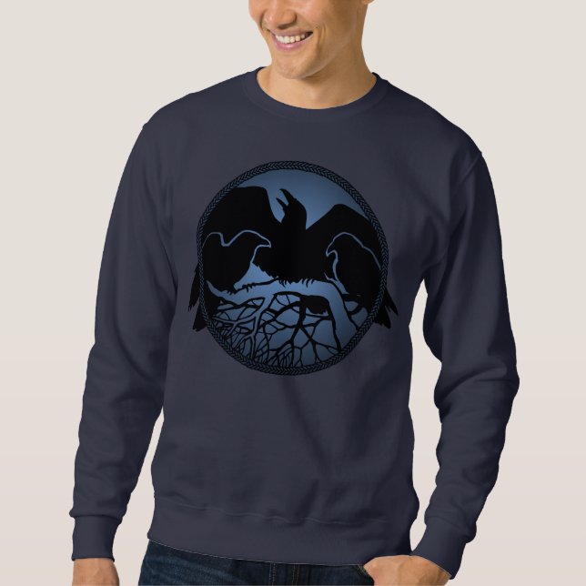 Raven Sweatshirt Unisex Raven Native Art Shirts (Front)
