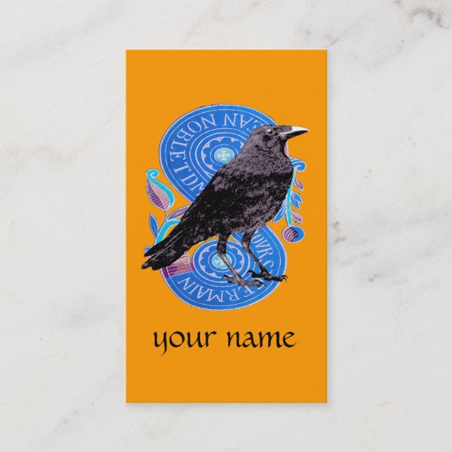 Raven Tarot Card (Front)